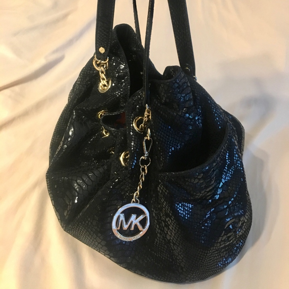 Michael Kors Jet Set Patent Python Chain - image 2